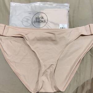 Slick Chicks Women's Nude Panties- Size XL